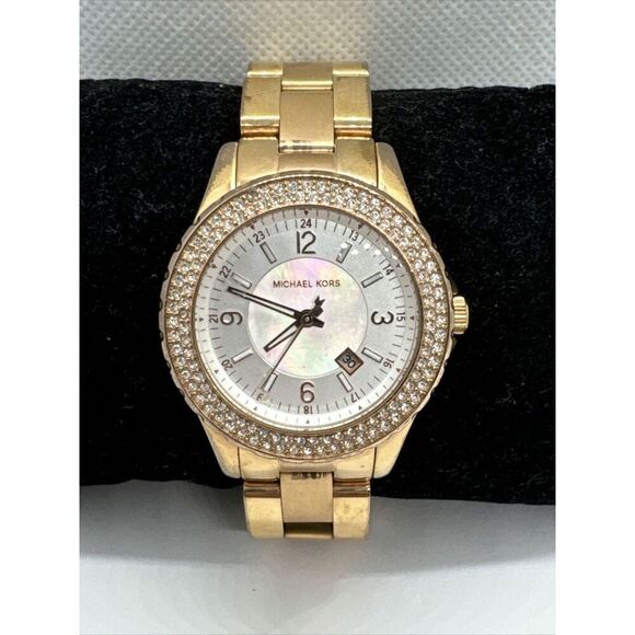 Michael Kors Glitz MK5403 Womens Stainless Steel Analog Dial Quartz Watch JNA786 - Picture 1 of 11